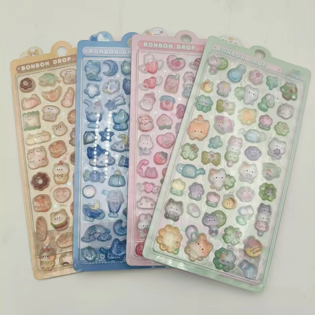 3D-reliëf kinderstickers zijn klaar voor verzending