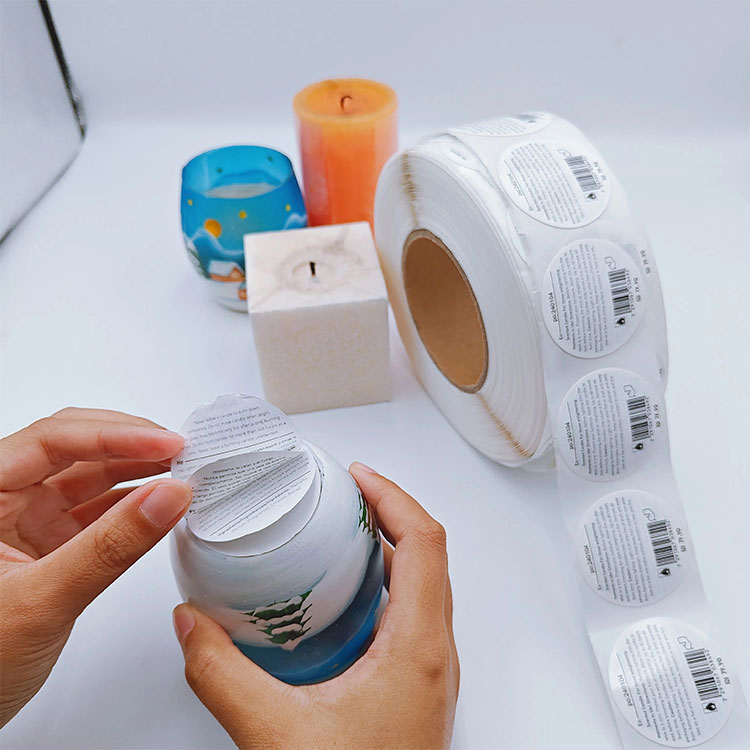 Aromatherapiekaars Meerlaags label