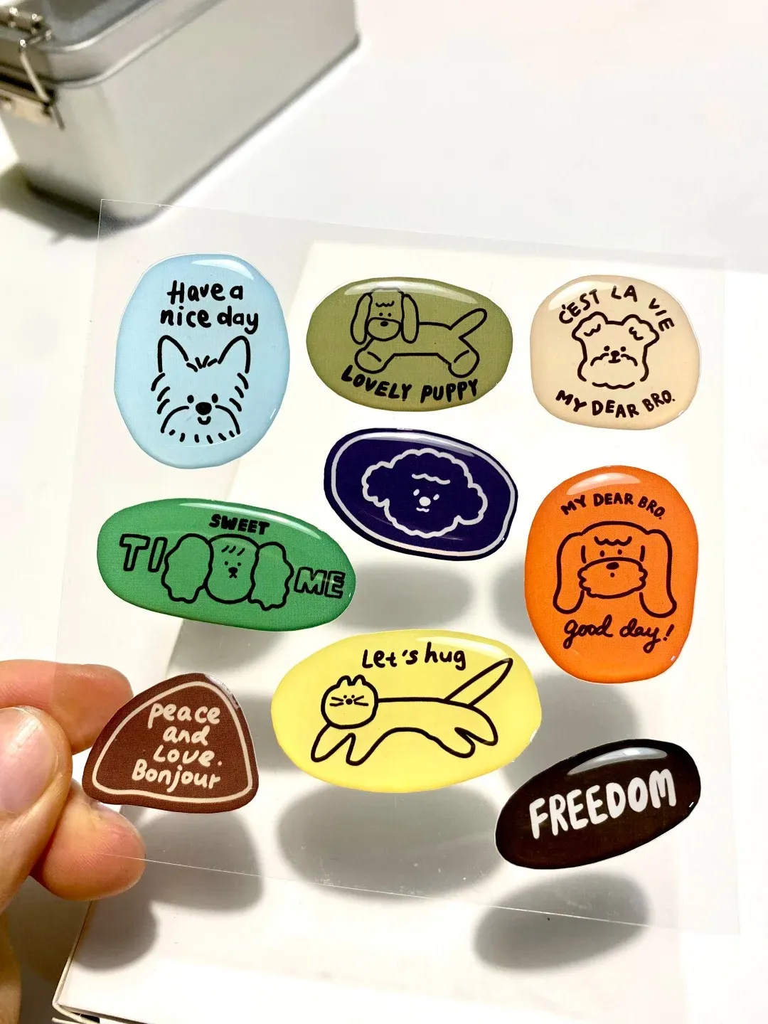 Cartoon epoxy harsstickers