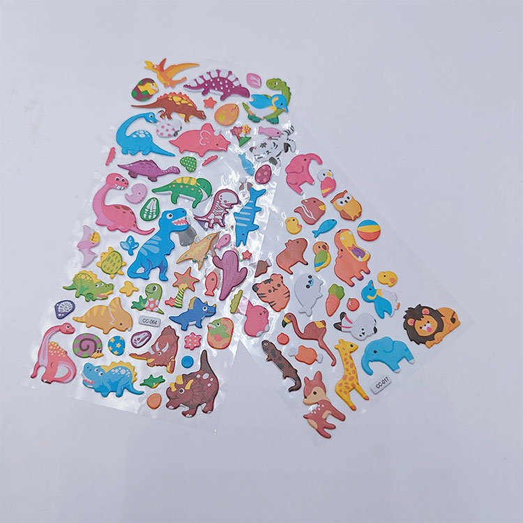 Cartoon transparante sticker