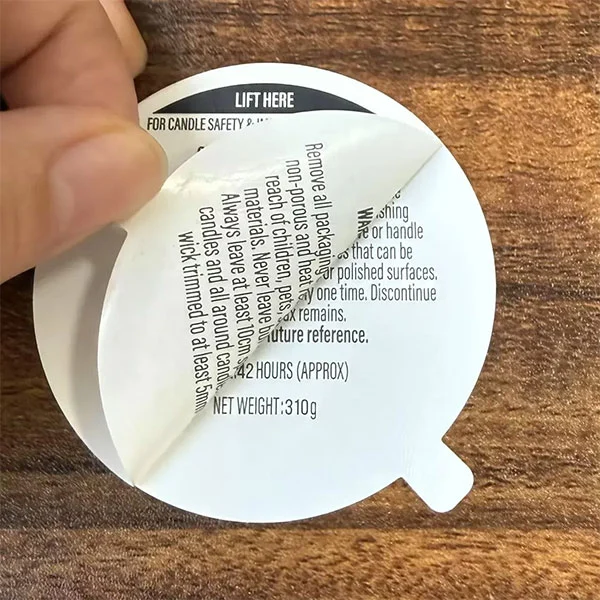 Labels met dubbele laag