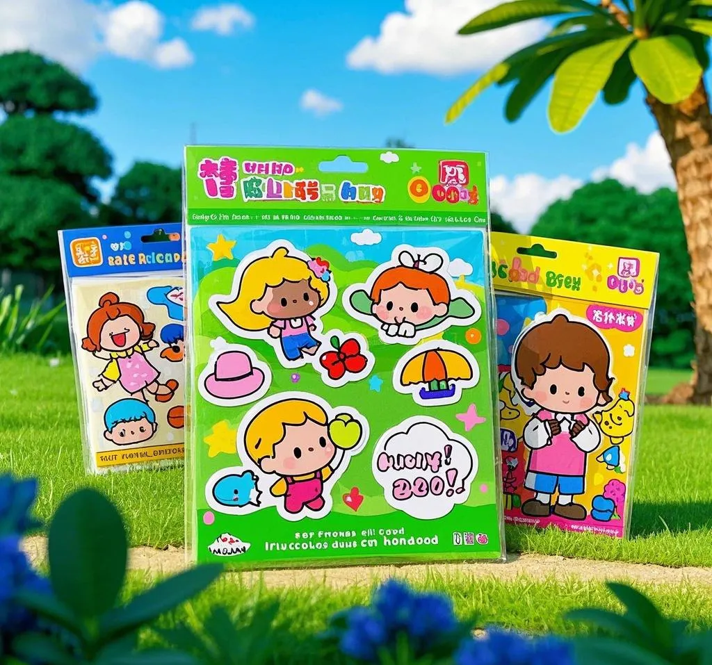 Cartoon -stickers voor kinderen