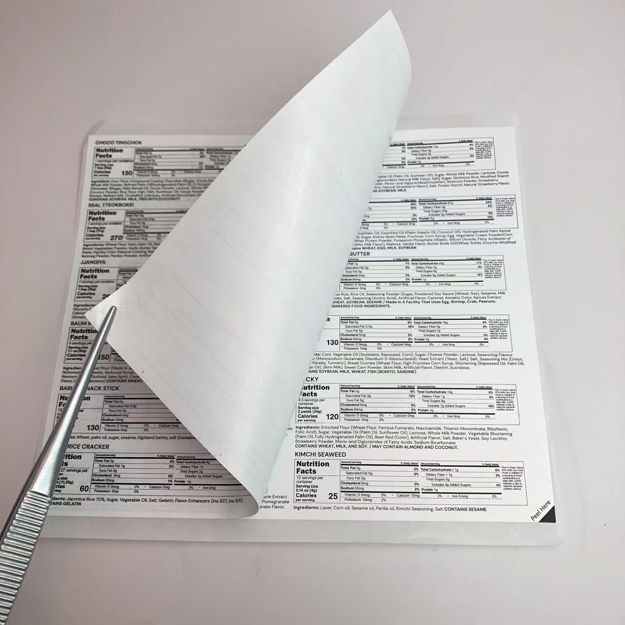 Supplementen 2 lagen labels