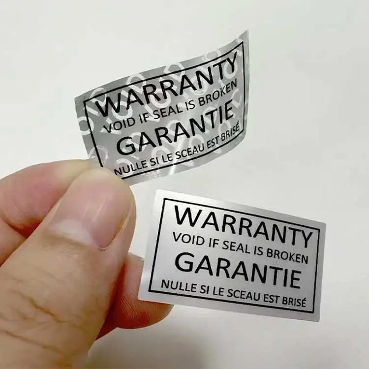 Garantie ongeldig label